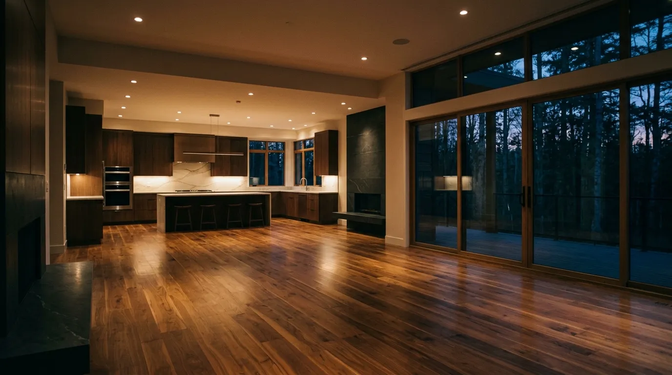 An empty modern home interior